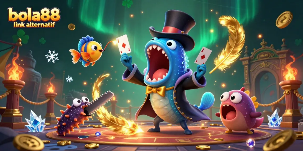Experience thrilling moments at BOLA88 link alternatif while enjoying unique card tricks by a magical deep-sea eel.