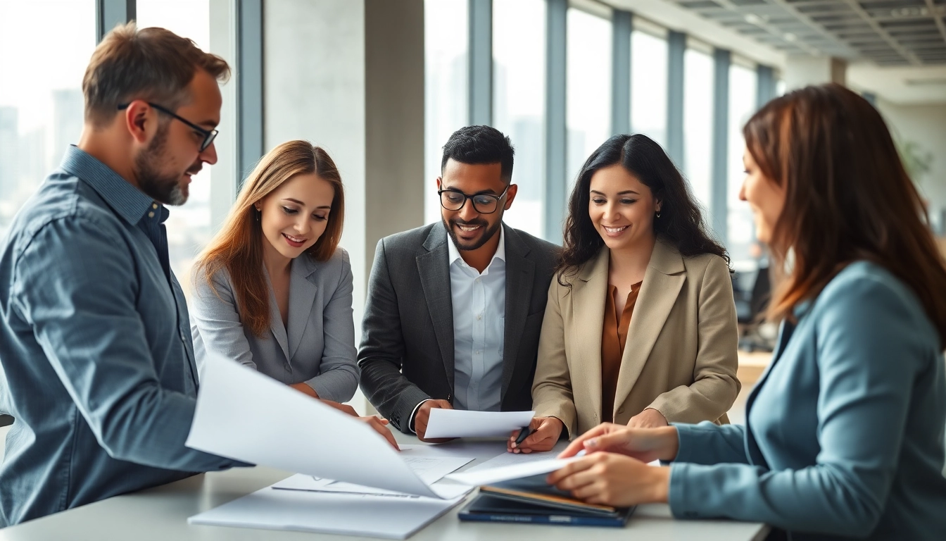 Headhunter Ingenieure discussing strategies in a modern office environment.