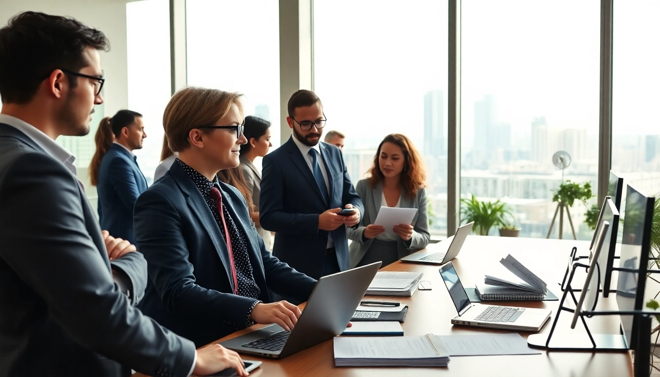 Headhunter IT bei der Vermittlung von Talenten in einem modernen Büroumfeld.