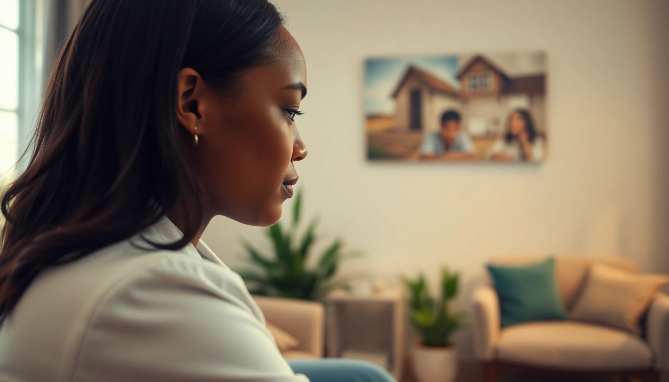 Engaging scene promoting mental health awareness through professional counseling.